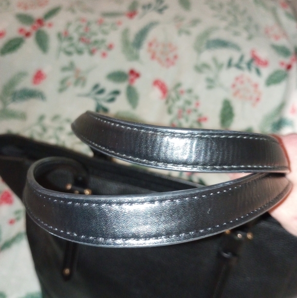Black Leather Tote Bag